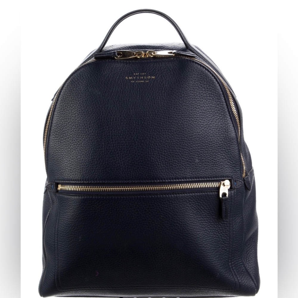 Smythson leather backpack